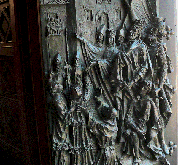 Detail kathedraaldeur