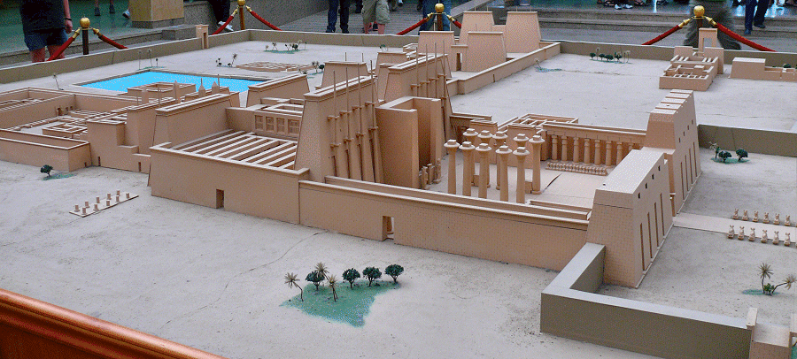 Maquette&nbsp;Tempel&nbsp;van&nbsp;Karnak