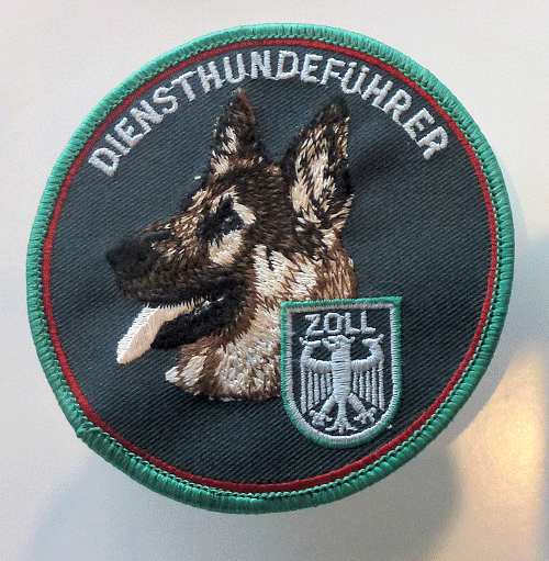 Badge voor douanier met hond