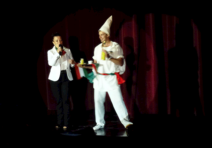 Einde optreden komiek