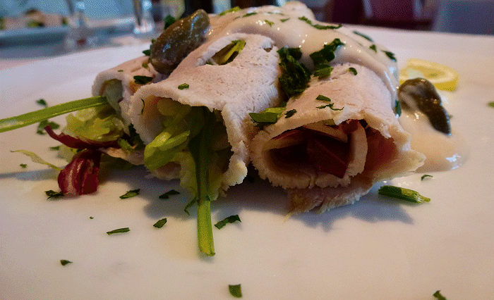 Thin&nbsp;slices of&nbsp;smoked&nbsp;marlin