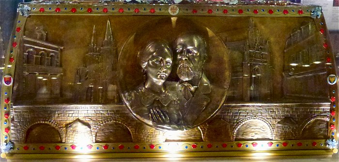 Reliekschrijn&nbsp;H.&nbsp;Theresia&nbsp;-&nbsp;Theresia&nbsp;met&nbsp;haar&nbsp;vader