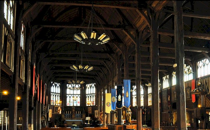 Interieur&nbsp;�glise&nbsp;Sainte&nbsp;Catherine - omgekeerde scheepsromp