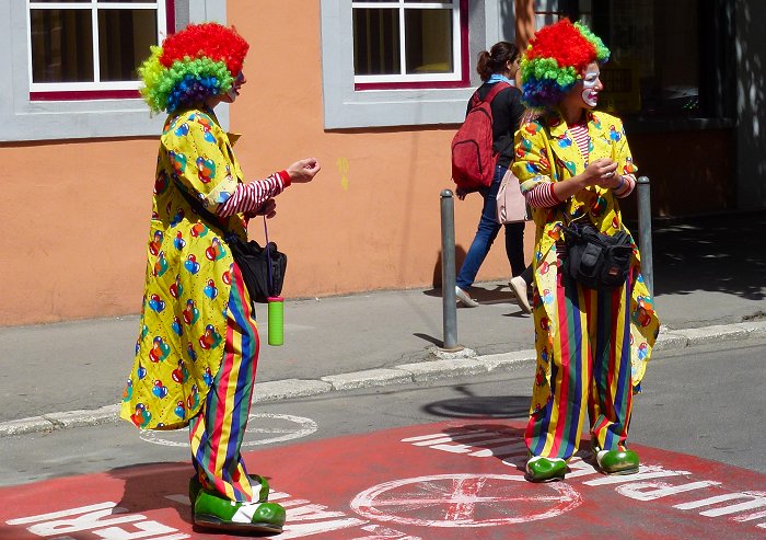 Vrouwelijke clowns