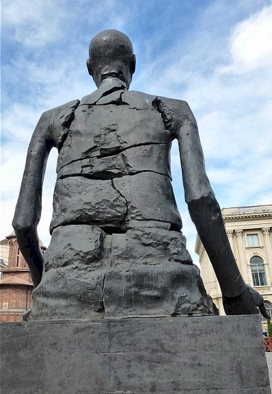 Gebroken man - achterzijde