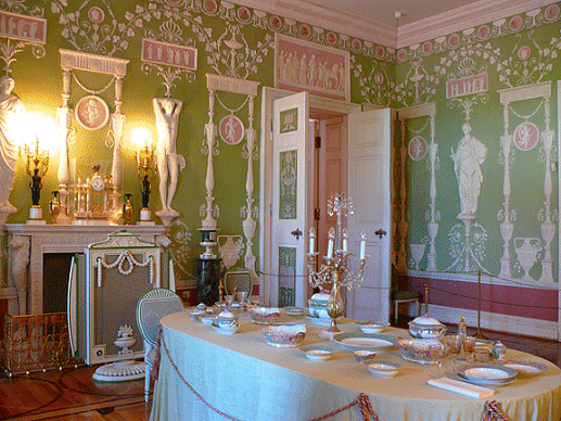 Groene pilasterkamer