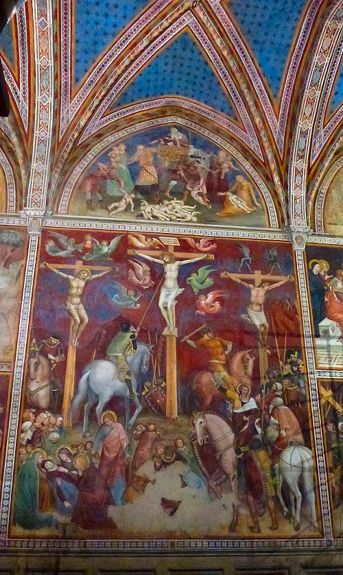 Onder: Kruisiging - Boven: Kindermoord