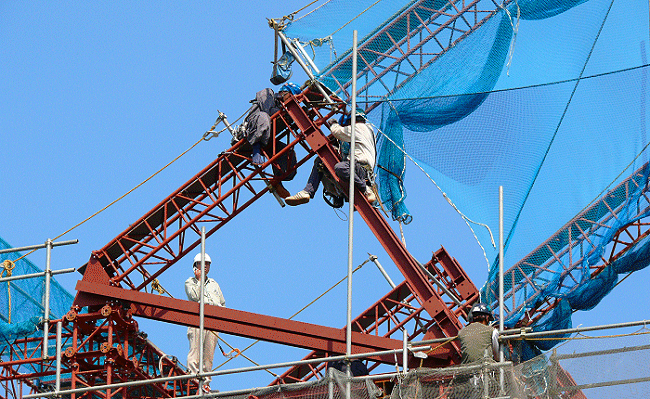 Opbouwen van een steiger
