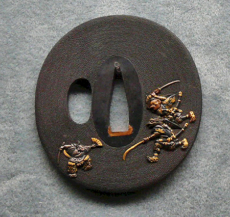 Tsuba - stootplaat van zwaard - plaat die lemmet scheidt van handvat